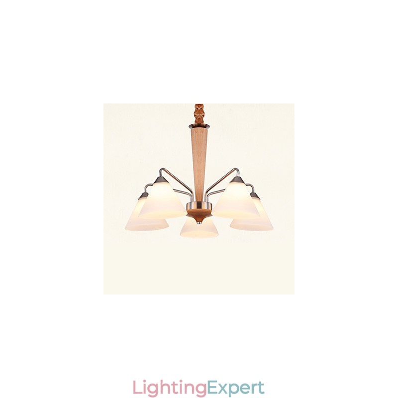 Flush Mount Mini Style Modern Contemporary Wood Bamboo
