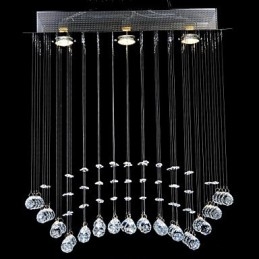 Traditional Classic Crystal Chrome Metal Flush Mount