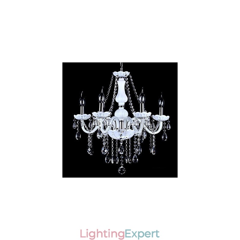 Chandelier Crystal Modern 6 Lights Contemporary Glass