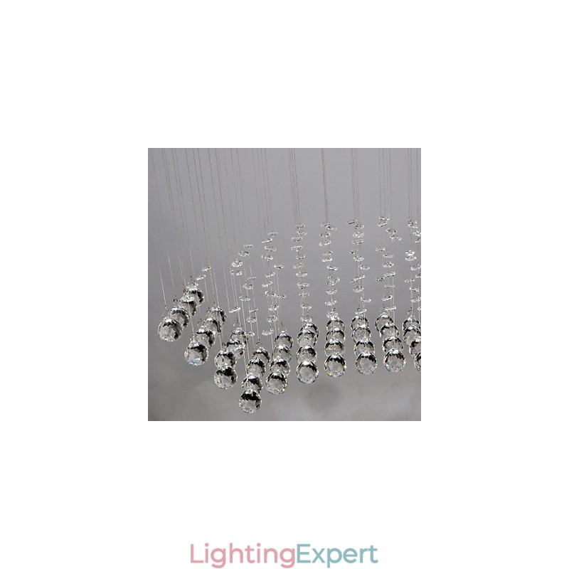 Traditional Classic Crystal Chrome Metal Flush Mount