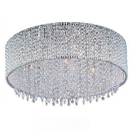 Crystal Flush Mount with 10 Lights