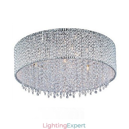 Crystal Flush Mount with 10 Lights