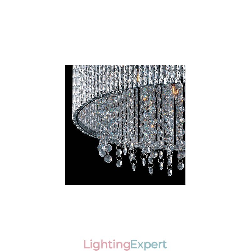Crystal Flush Mount with 10 Lights