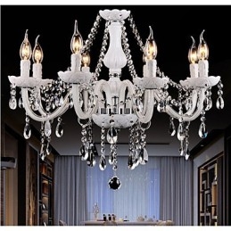 Chandelier Crystal Modern 8 Lights Contemporary Glass