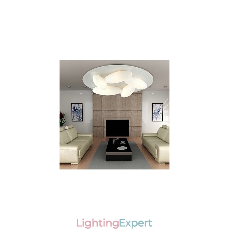 Modern Flush Mount with 5 Lights (G9 Bulb Base)