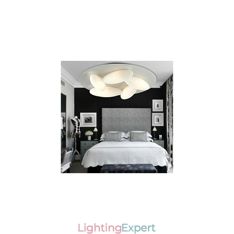 Modern Flush Mount with 5 Lights (G9 Bulb Base)