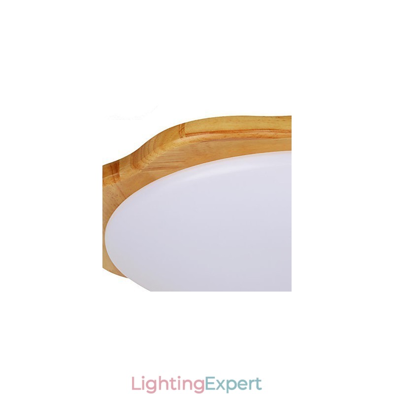 Flush Mount Traditional Classic Wood Bamboo