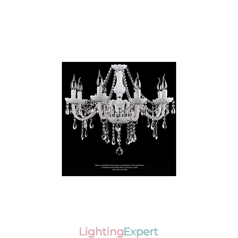 Chandelier Crystal Modern 8 Lights Contemporary Glass