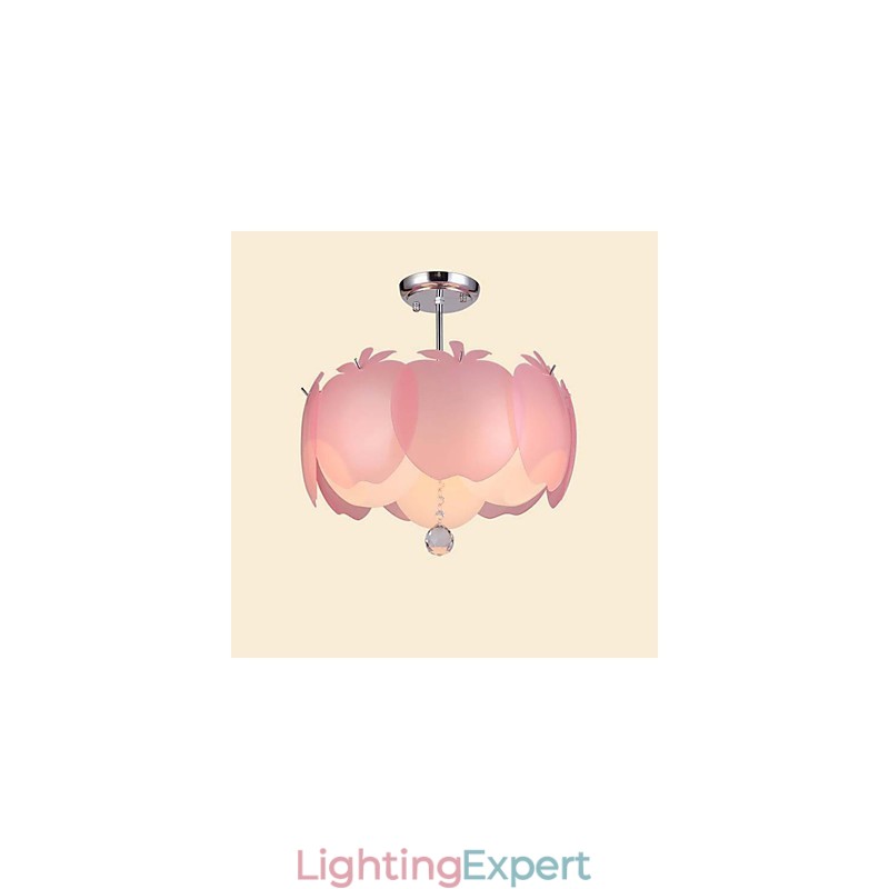 Modern Contemporary Crystal Others Metal Flush Mount