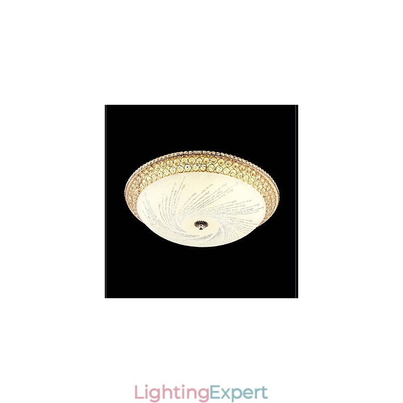Modern Luxury Crystal Light Absorb Dome Light SMD Double Color Diameter 50CM