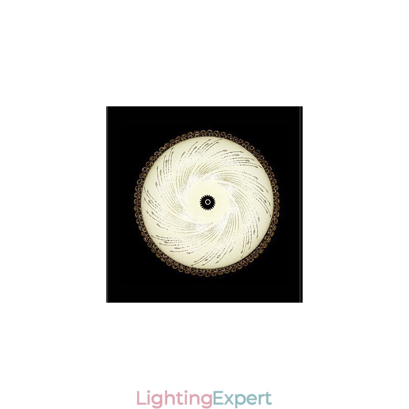 Modern Luxury Crystal Light Absorb Dome Light SMD Double Color Diameter 50CM