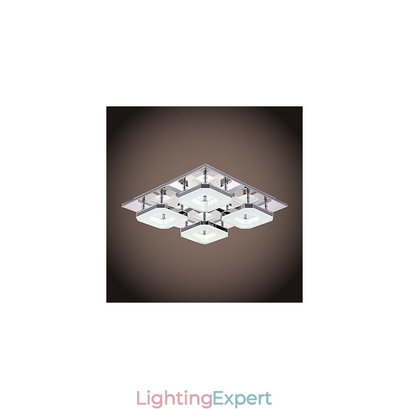 Acrylic Flush Mount 4 light Modern Acrylic Electroplating Stainless Steel