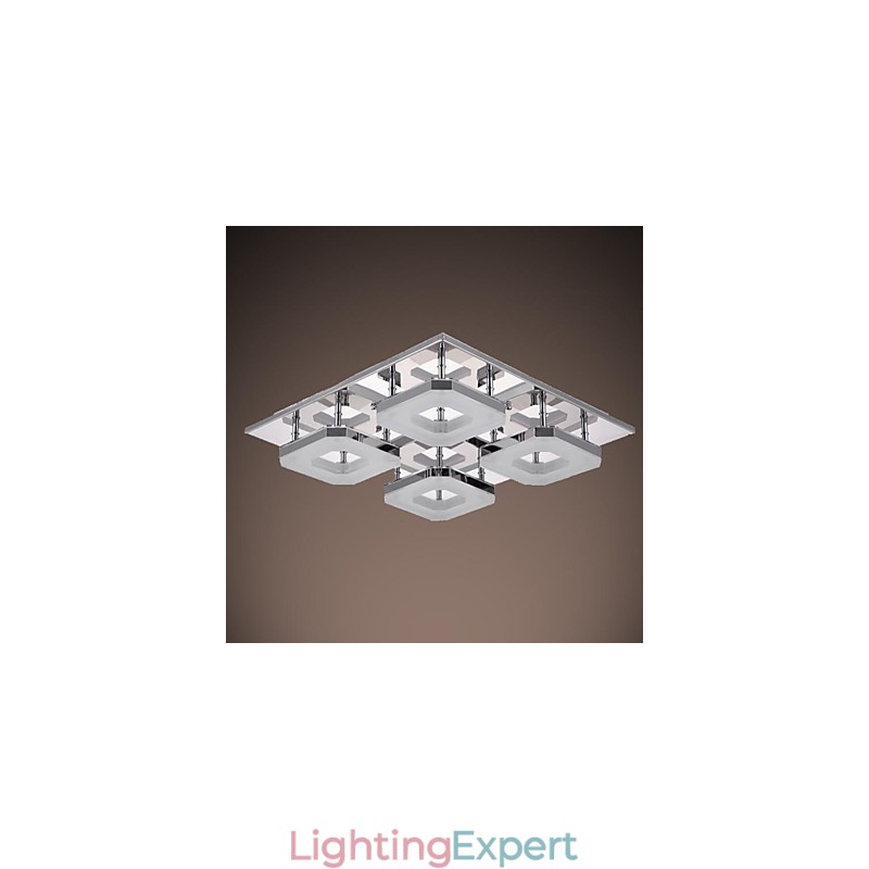 Acrylic Flush Mount 4 light Modern Acrylic Electroplating Stainless Steel