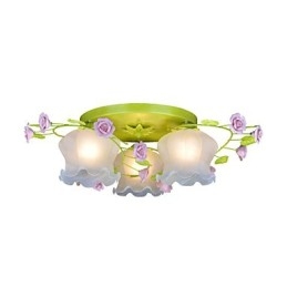 Creative Lamp Lamp Warm Garden Rose Three Simple Ceiling Lamps