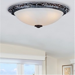 Flush Mount Vintage Traditional Classic Retro Bowl Resin