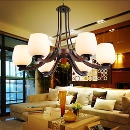 Traditional Classic Retro Mini Style Painting Metal Chandelier