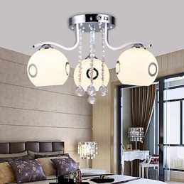 Flush Mount Crystal Modern Contemporary Glass