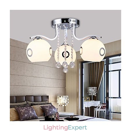 Flush Mount Crystal Modern Contemporary Glass Flush Mount Crystal Modern Contemporary Glass