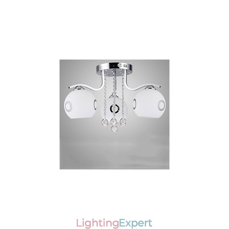 Flush Mount Crystal Modern Contemporary Glass