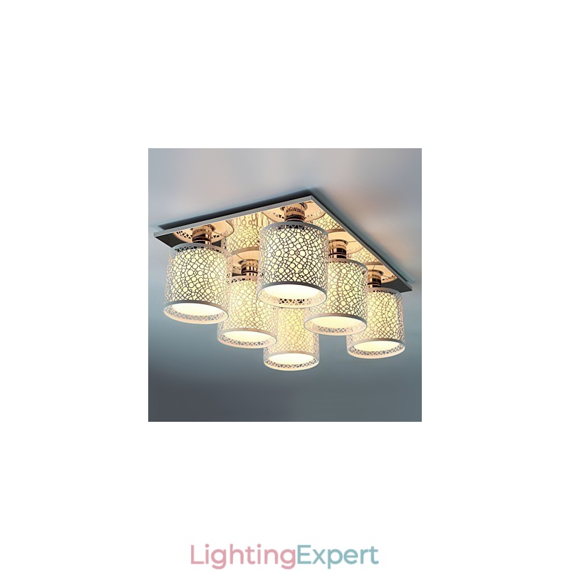 Modern Contemporary Painting Metal Flush Mount