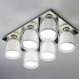 Modern Contemporary Painting Metal Flush Mount