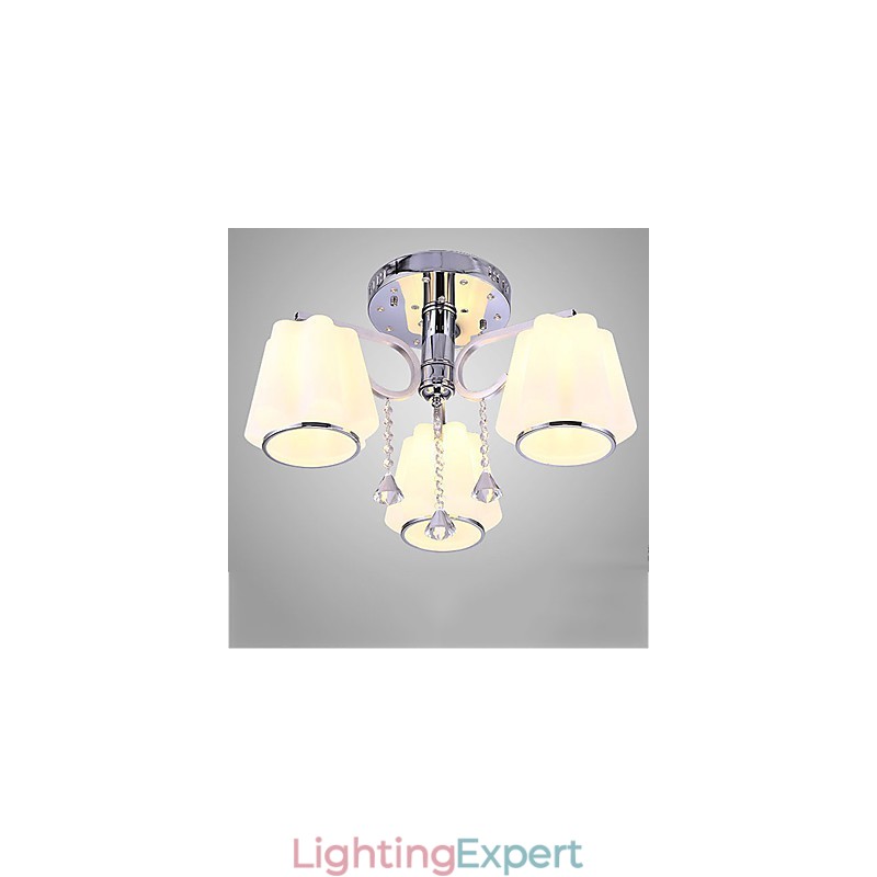 Flush Mount Crystal Modern Contemporary Glass