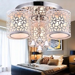 Flush Mount Crystal Modern Contemporary Metal