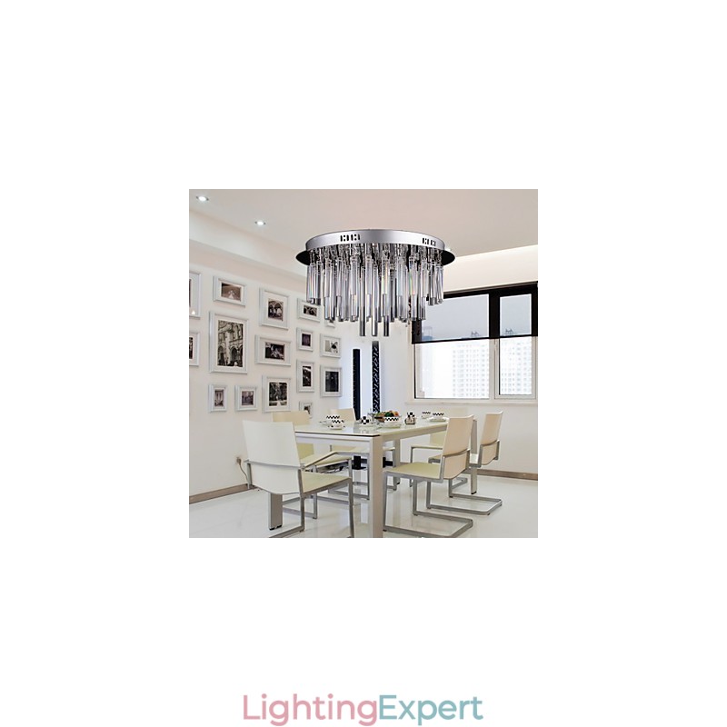 Modern Crystal Chandelier with 12 Lights