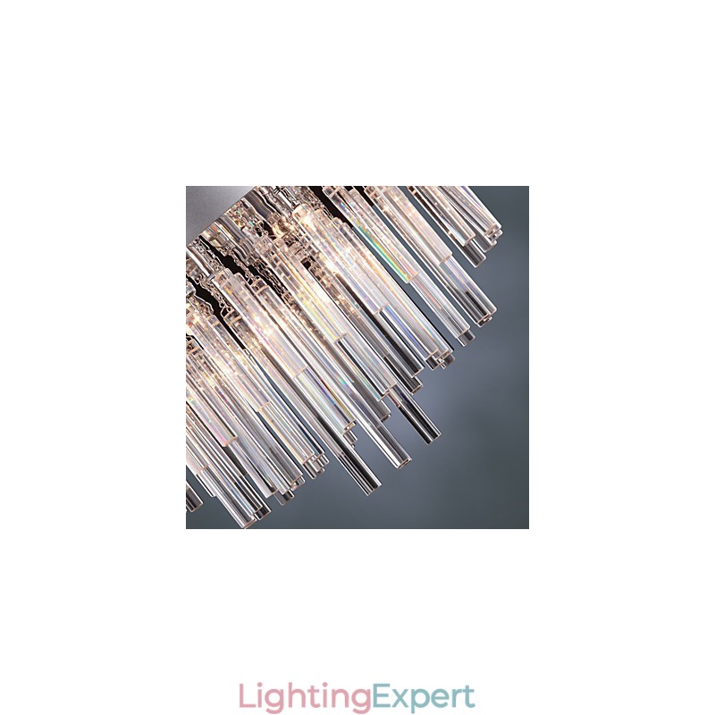 Modern Crystal Chandelier with 12 Lights