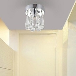 1 Light Semi Flush Mount in Crystal