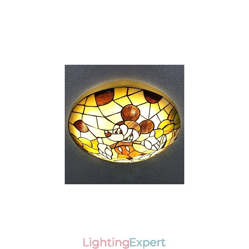 The Mediterranean Dome Light Sweet Children Mickey Mouse Dome Light 40 Cm in Diameter