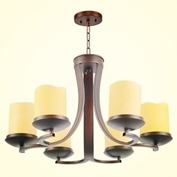 Traditional Classic Retro Mini Style Painting Metal Chandelier