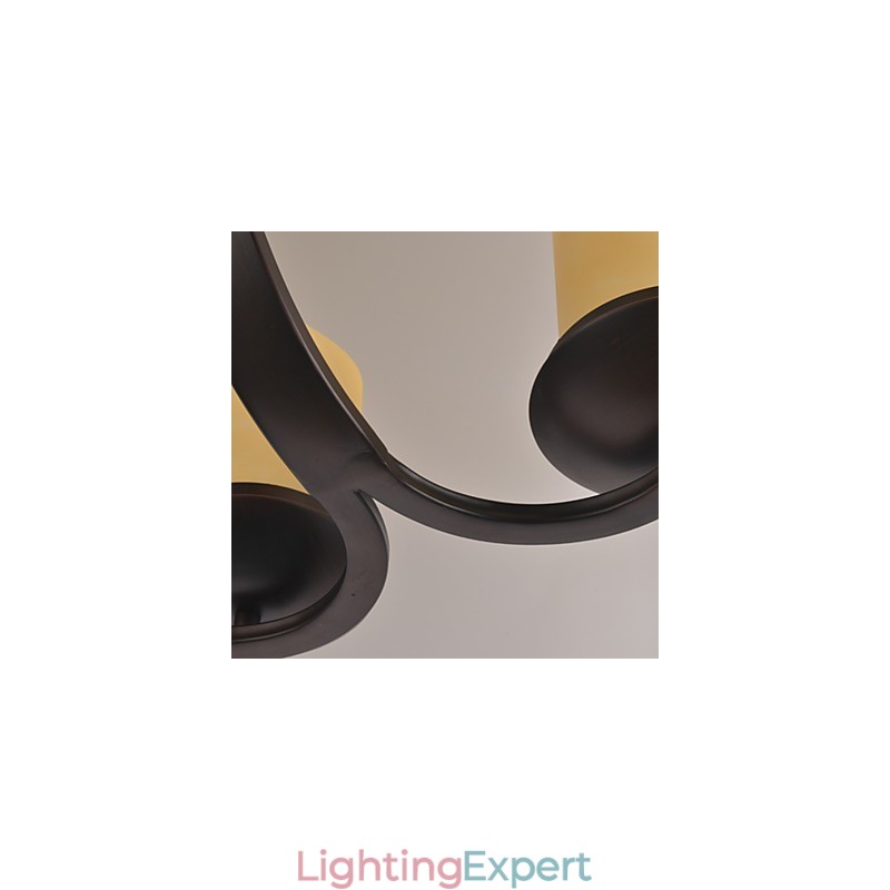 Traditional Classic Retro Mini Style Painting Metal Chandelier