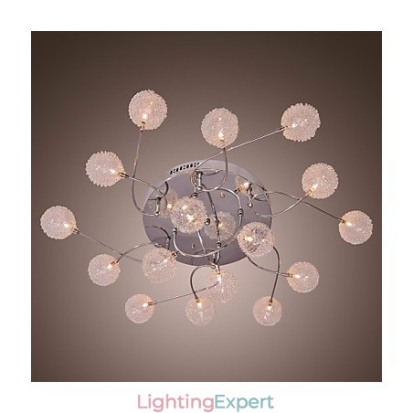G4 Iron Flush Mount Light with Aluminum Shades G4 Iron Flush Mount Light with Aluminum Shades