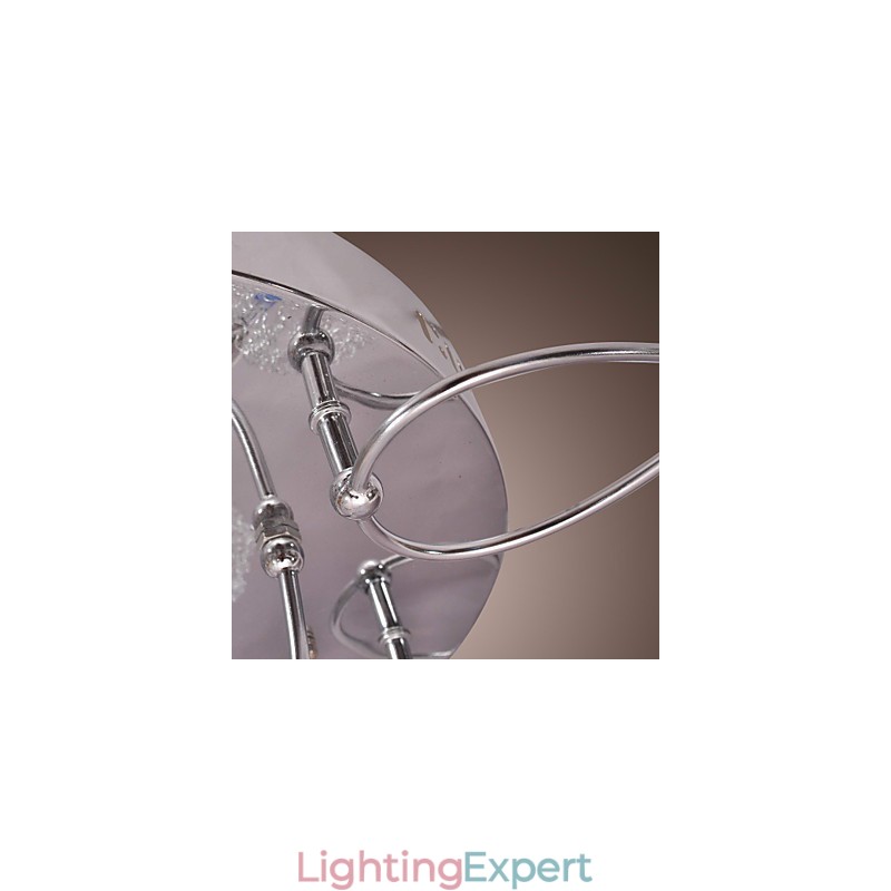 G4 Iron Flush Mount Light with Aluminum Shades