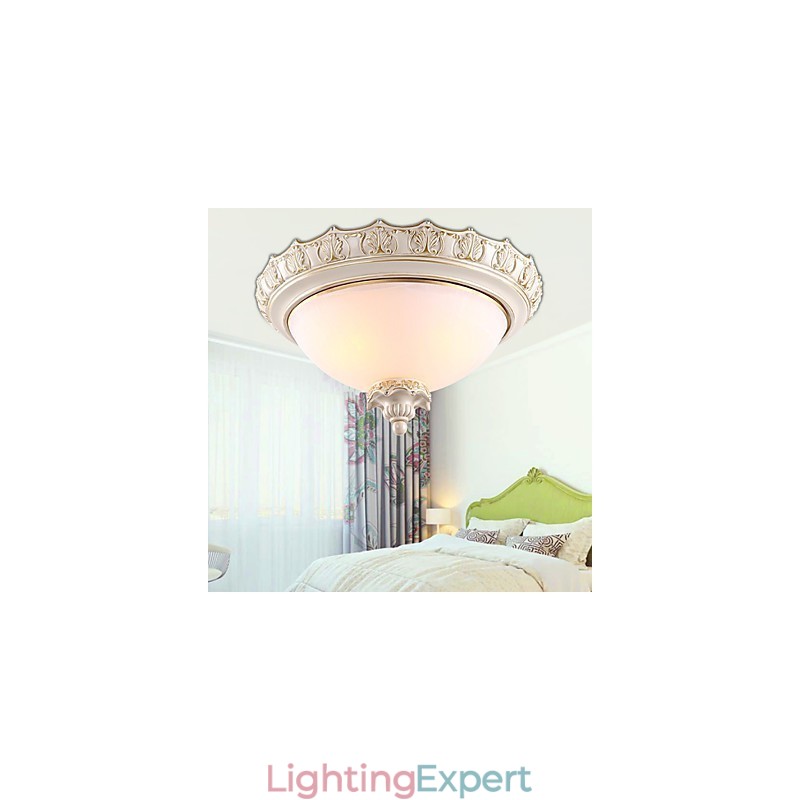 Flush Mount Crystal Traditional Classic Resin