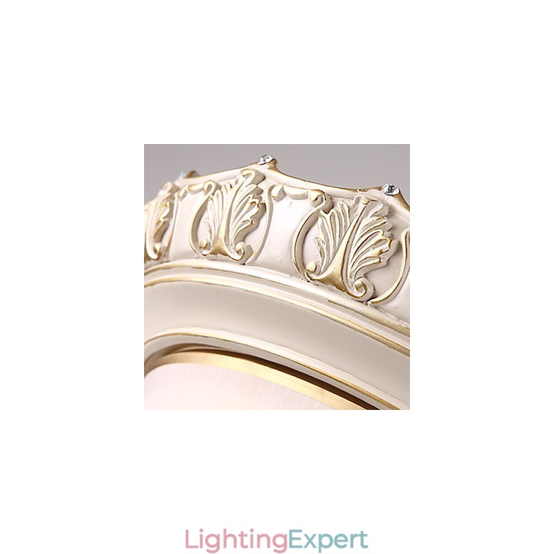 Flush Mount Crystal Traditional Classic Resin