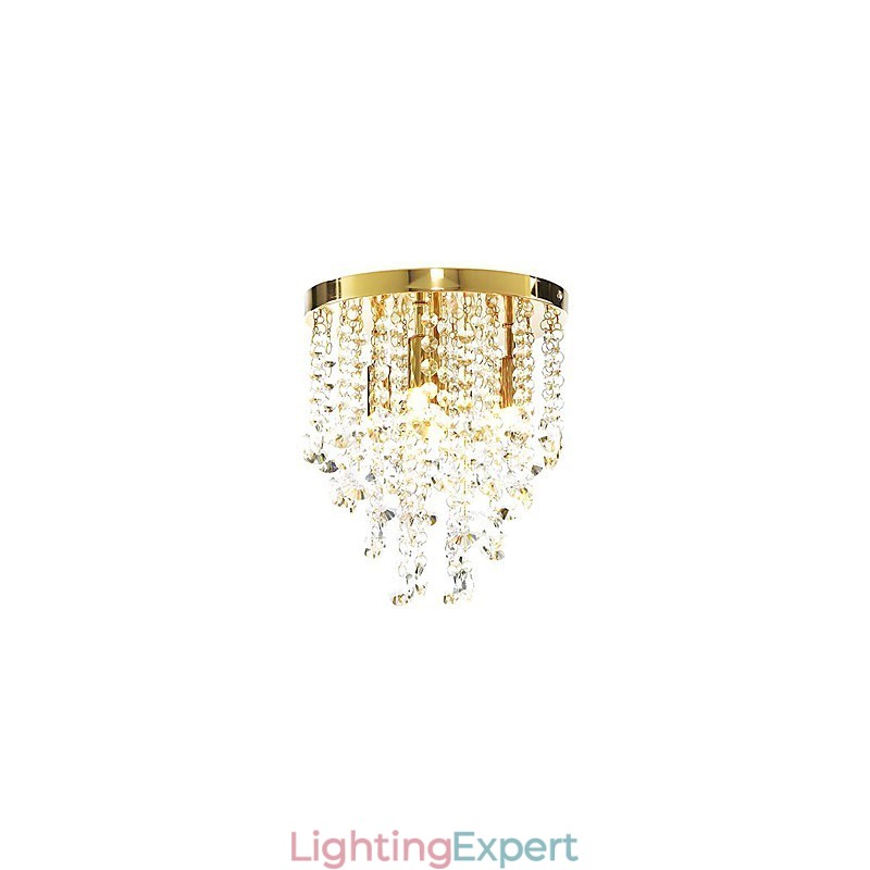 Modern Crystal Semi Flush Mount with 4 Lights (G9 Bulb Base)