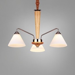Vintage Mini Style Painting Wood Bamboo Flush Mount
