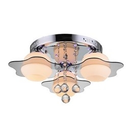 Remoter Control Flush Mount Modern Contemporary 3 Lights with Red Blues