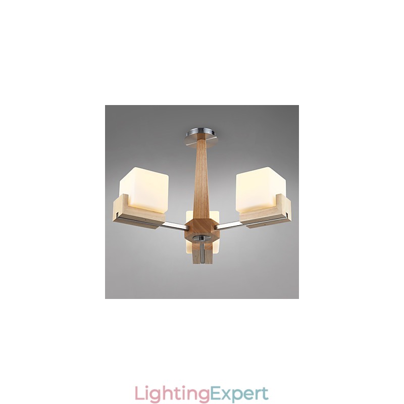 Flush Mount Mini Style Modern Contemporary Wood