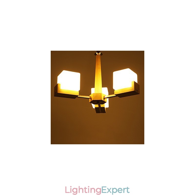 Flush Mount Mini Style Modern Contemporary Wood