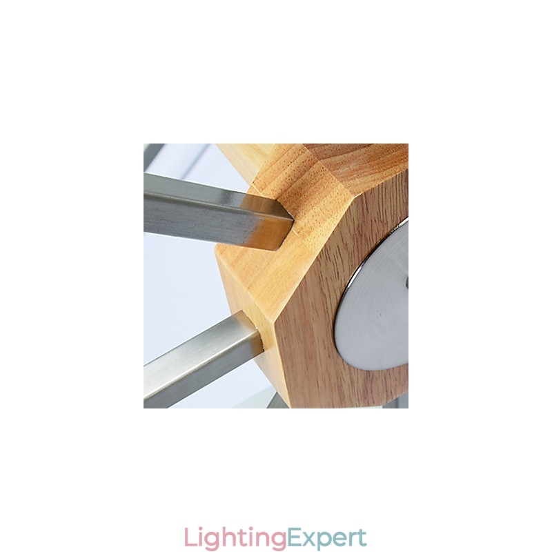 Flush Mount Mini Style Modern Contemporary Wood