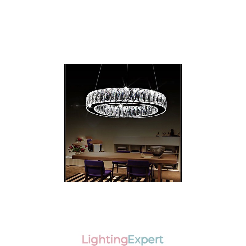 Crystal Chandelier Lights Lighting Modern Single Rings K9 Large Crystal Indoor Ceiling Light Fixtures