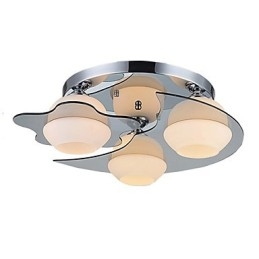 Modern Ceiling Light Flush Mount 3 Lights Contemporary Metal