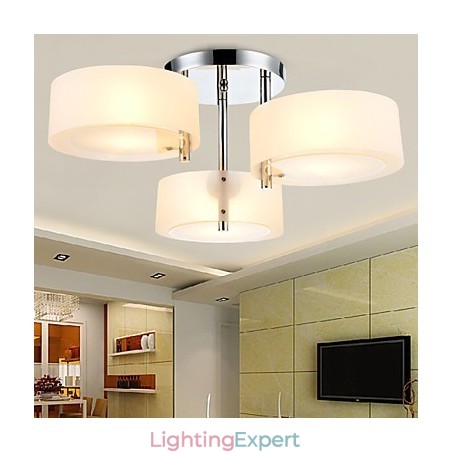 Flush Mount Modern Contemporary 3 Lights Ceiling Light Metal Flush Mount Modern Contemporary 3 Lights Ceiling Light Metal