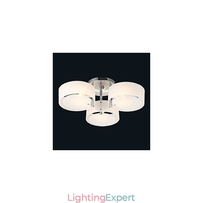 Flush Mount Modern Contemporary 3 Lights Ceiling Light Metal