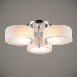 Flush Mount Modern Contemporary 3 Lights Ceiling Light Metal