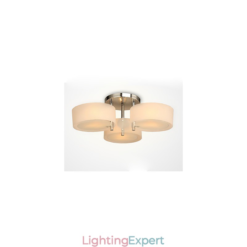 Flush Mount Modern Contemporary 3 Lights Ceiling Light Metal