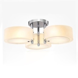Flush Mount Modern Contemporary 3 Lights Ceiling Light Metal